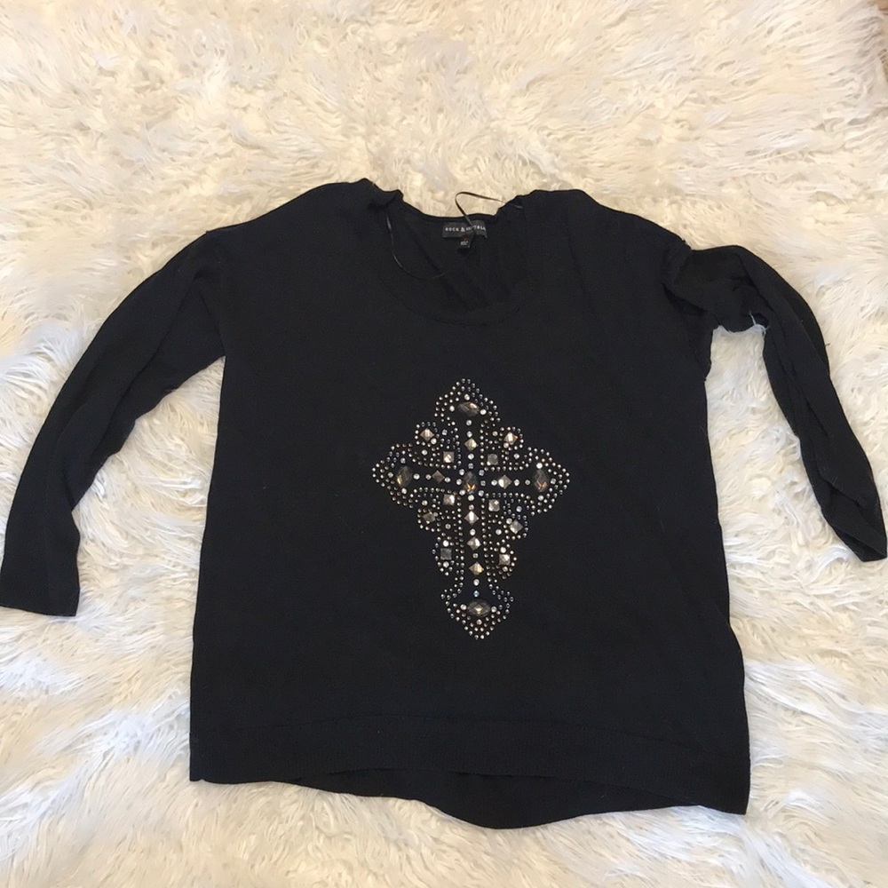 Rock and republic large cross sweater